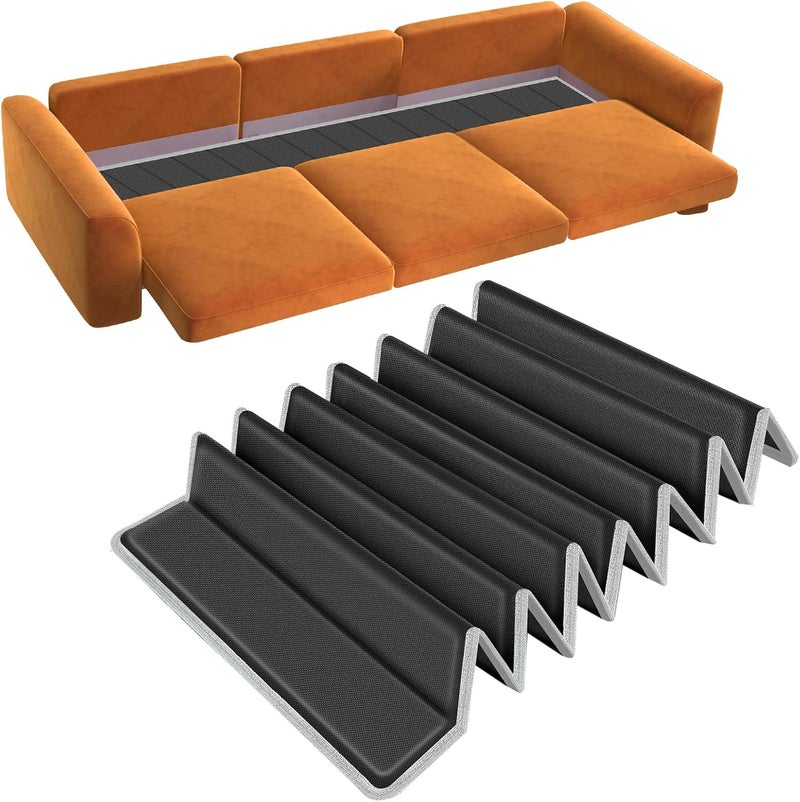 VERONLY Heavy Duty Couch Cushion Support Board to Fix Sagging Sofas, 17"x66" Sofa, Thick Boards Add Strong Seat Supports, Stays in Place, Replacement Stuffing Under Couches, Black - Image 1